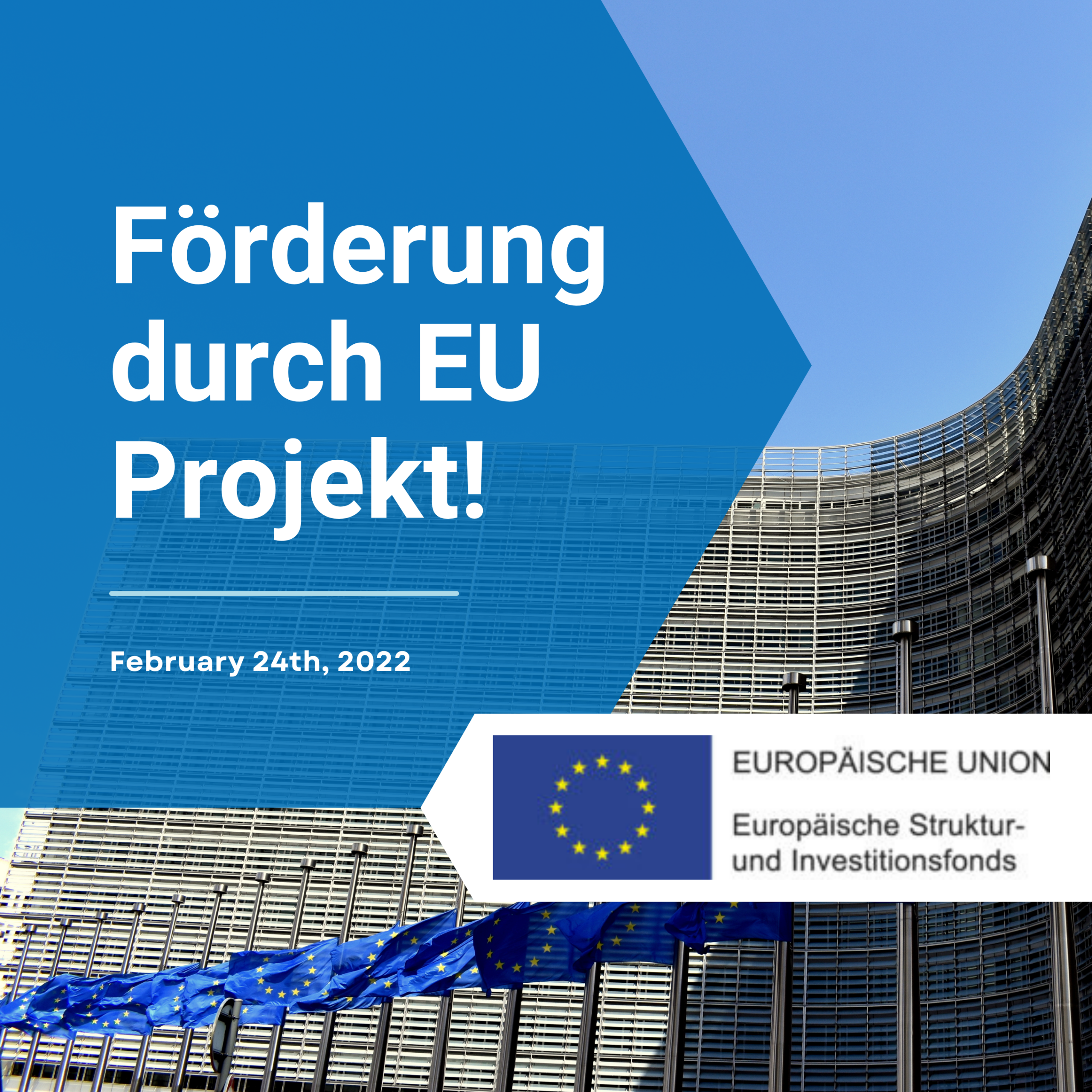 Förderung durch EU Projekt
