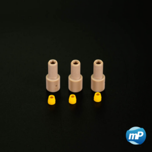 Fitting UNF 1/4" 28, PEEK, kurz inkl. Ferrule (10 Stück)
