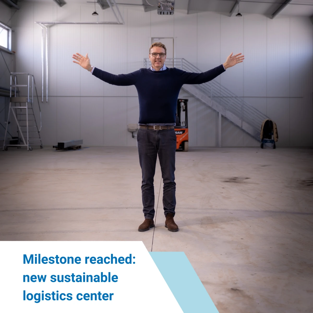 Milestone reached: new sustainable logistics center